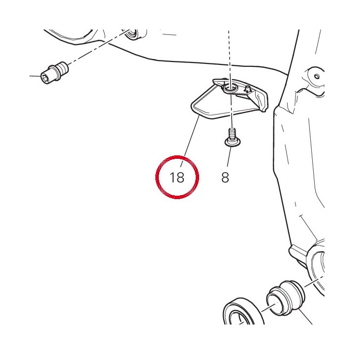 Bavette Garde-Boue — réf. 46014982A | Ducati Store
