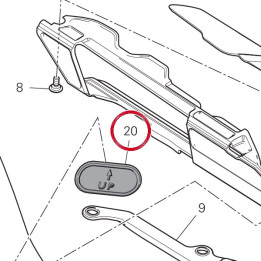 Bouchon bras oscillant — réf. 87210601B | Ducati Store