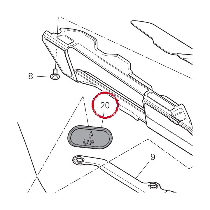 Bouchon bras oscillant — réf. 87210601B | Ducati Store