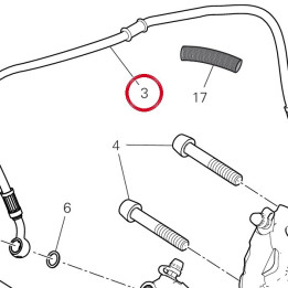 Tuyau frein avant — réf. 61841411A | Ducati Store