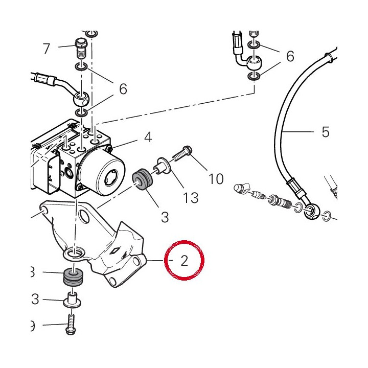 Support Abs 8291B801A — réf. 8291B801A | Ducati Store