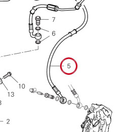 Durit boitier - étriers — réf. 61841401AA | Ducati Store
