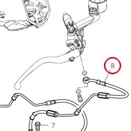Durite maître cylindre av — réf. 61841392AA | Ducati Store