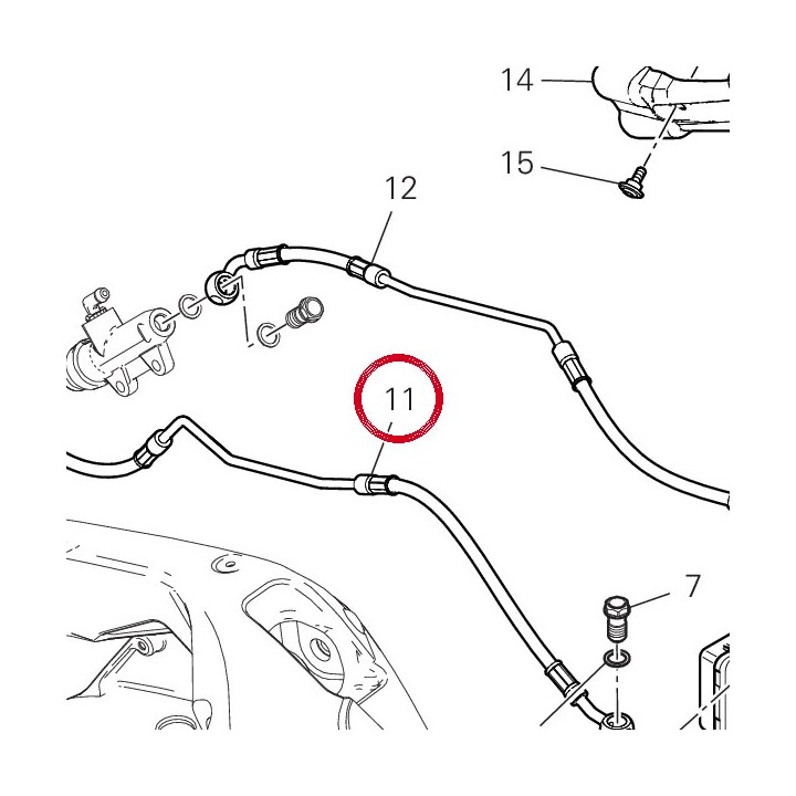Durit Boitier-Etrier — réf. 61911721A | Ducati Store