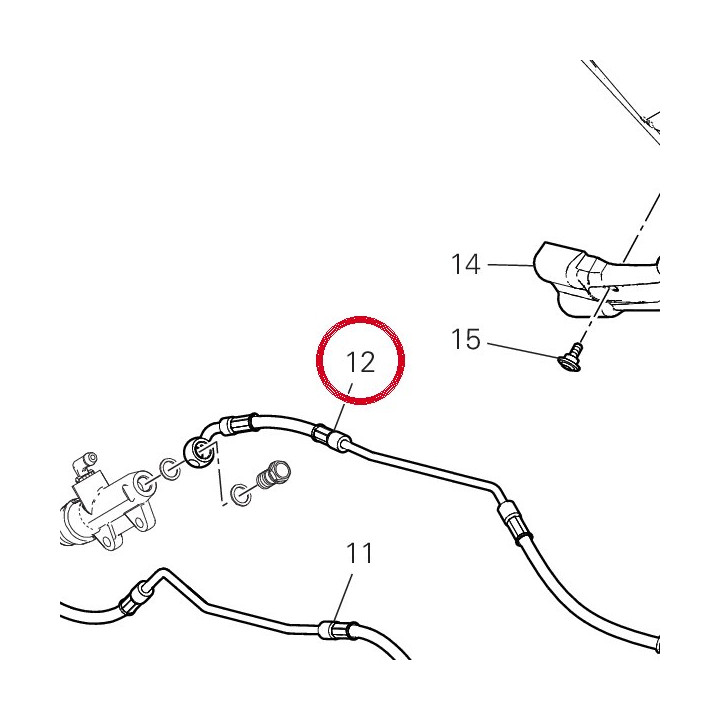 Durite maître cylindre — réf. 61911511A | Ducati Store