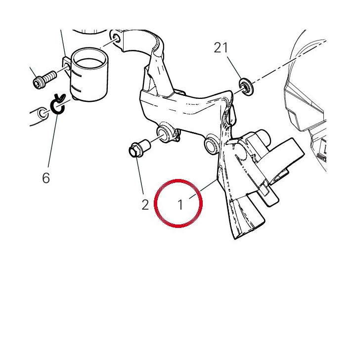 Passe-Tube Abs 75811522A — réf. 75811522A | Ducati Store