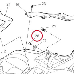Vis tceif M6X16 77156658B — réf. 77156658B | Ducati Store