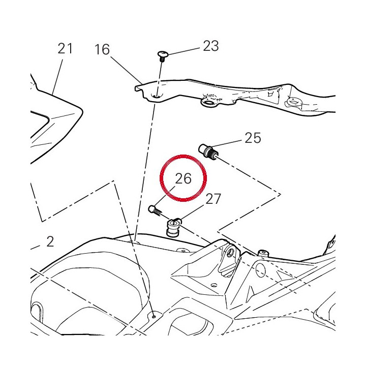 Vis tceif M6X16 77156658B — réf. 77156658B | Ducati Store