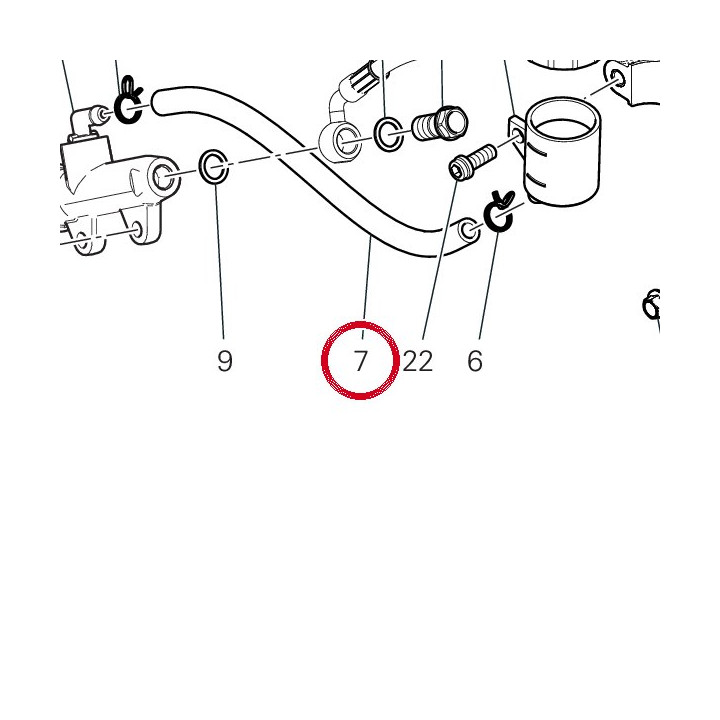 Tuyau 93310681A — réf. 93310681A | Ducati Store
