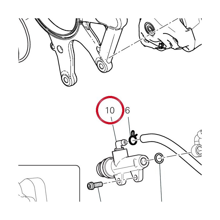 Pompe frein arrière — réf. 62540311C | Ducati Store