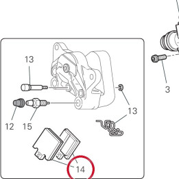 Jeu plaquettes frein — réf. 61340382A | Ducati Store