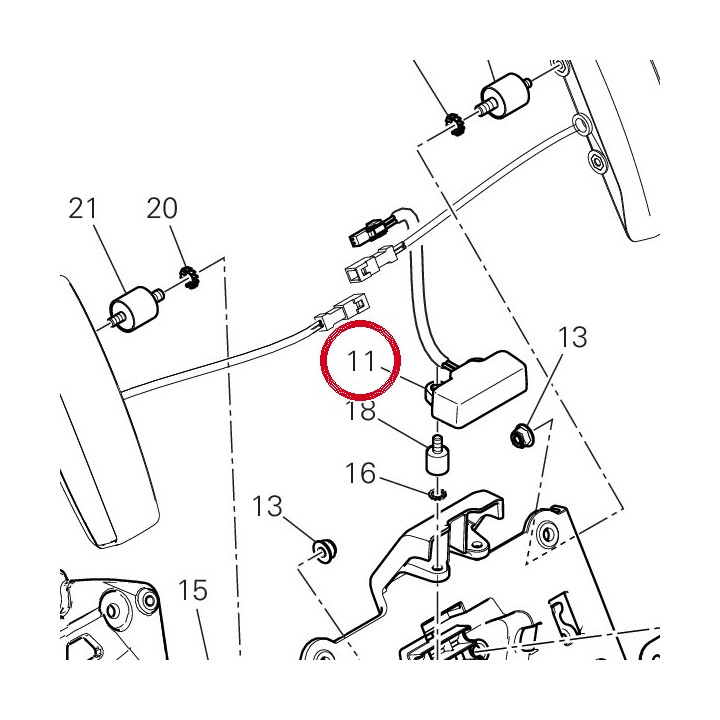 Feu eclarage plaque — réf. 52510611A | Ducati Store