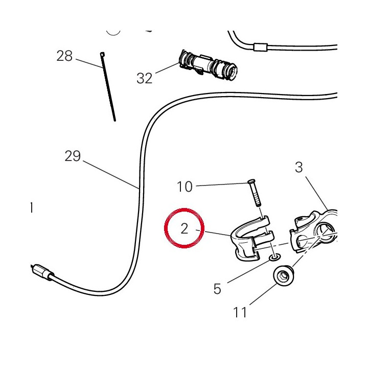 Etau arrière 36012762AA — réf. 36012762AA | Ducati Store