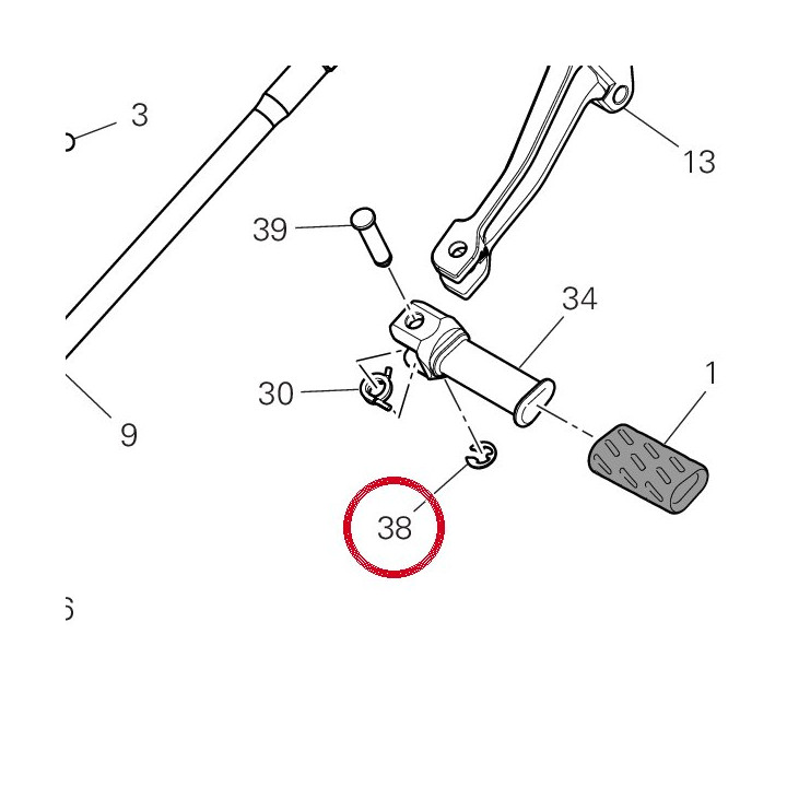 Anneau arret 88450021A — réf. 88450021A | Ducati Store