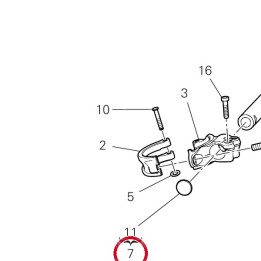Tube Demi-Guidon gauche — réf. 360P5841BA | Ducati Store