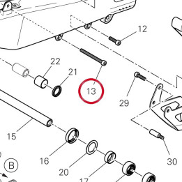 Vis tcei M6X65 77150788B — réf. 77150788B | Ducati Store