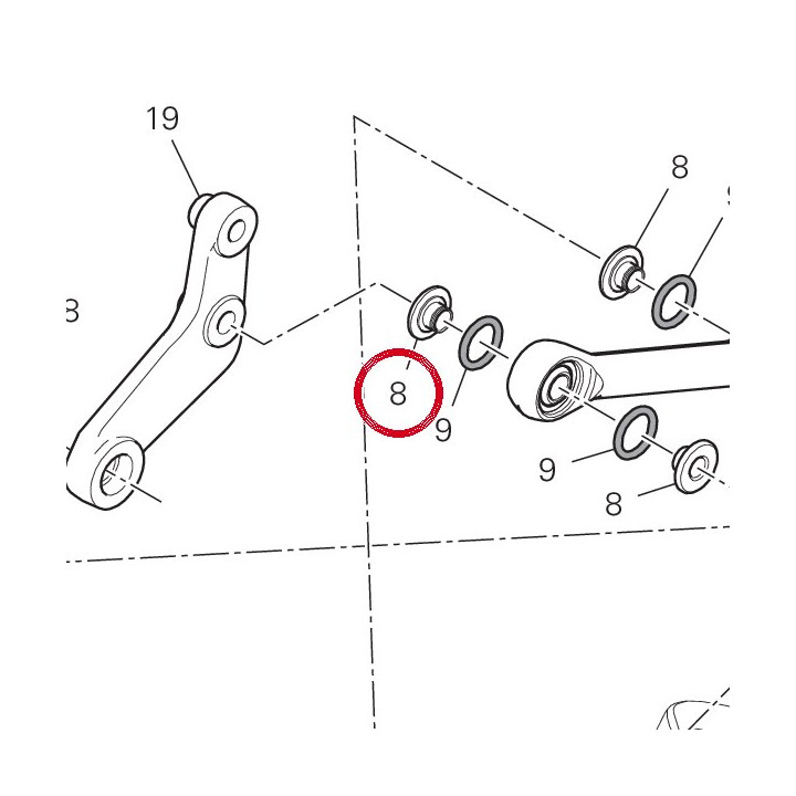 Entretoise 71011642AA — réf. 71011642AA | Ducati Store