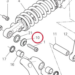 Entretoise 7111D981AA — réf. 7111D981AA | Ducati Store