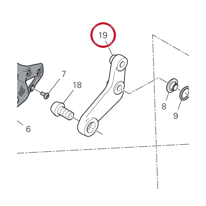 Culbuteur arrière droit — réf. 37211641AA | Ducati Store
