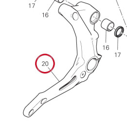 Support gauche 8291E061AA — réf. 8291E061AA | Ducati Store