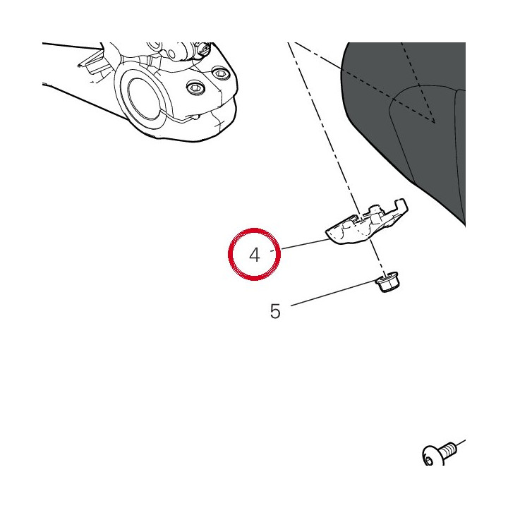 Support tuyau frein — réf. 8291G861A | Ducati Store
