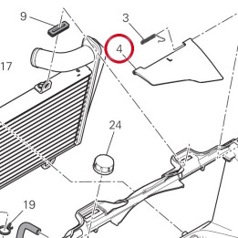 Déflecteur gauche 48411041B — réf. 48411041B | Ducati Store