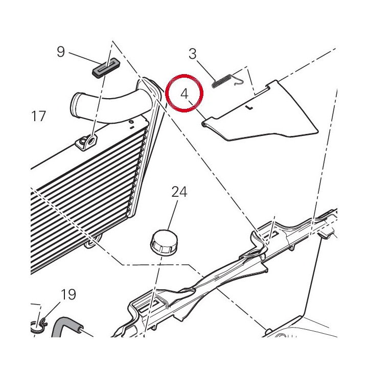 Déflecteur gauche 48411041B — réf. 48411041B | Ducati Store