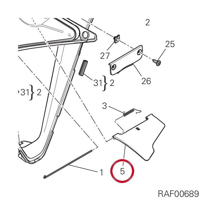 Déflecteur droit 48411053A — réf. 48411053A | Ducati Store