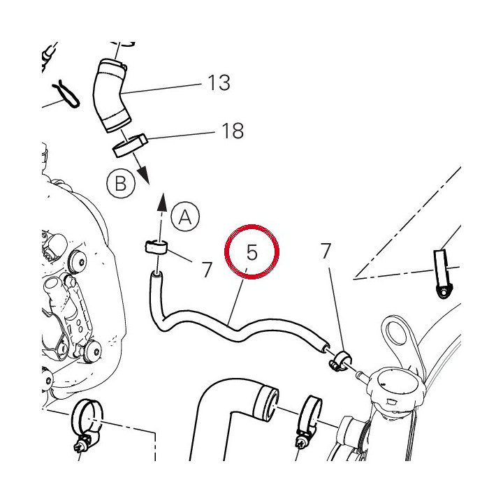 Tuyau 93410152A — réf. 93410152A | Ducati Store
