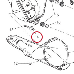 Entretoise 71614331AA — réf. 71614331AA | Ducati Store
