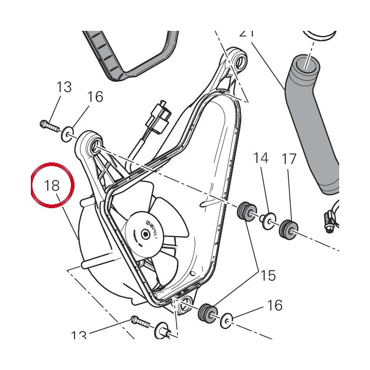Estrattore (ensemble) — réf. 8292A343A | Ducati Store