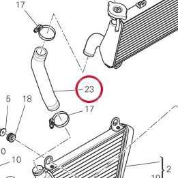 Manchon radiateur — réf. 80012121A | Ducati Store
