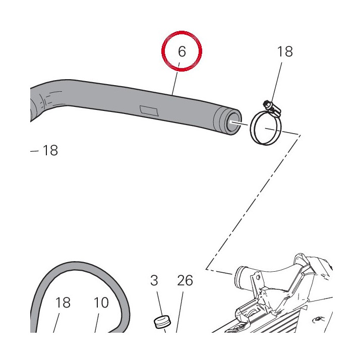 Manchon radiateur — réf. 80012111A | Ducati Store