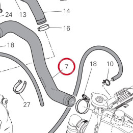 Manchon radiateur — réf. 80012131A | Ducati Store