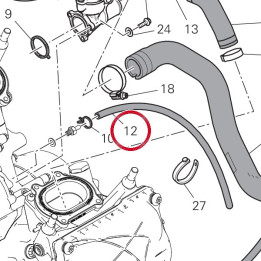 Tuyau 93410291A — réf. 93410291A | Ducati Store