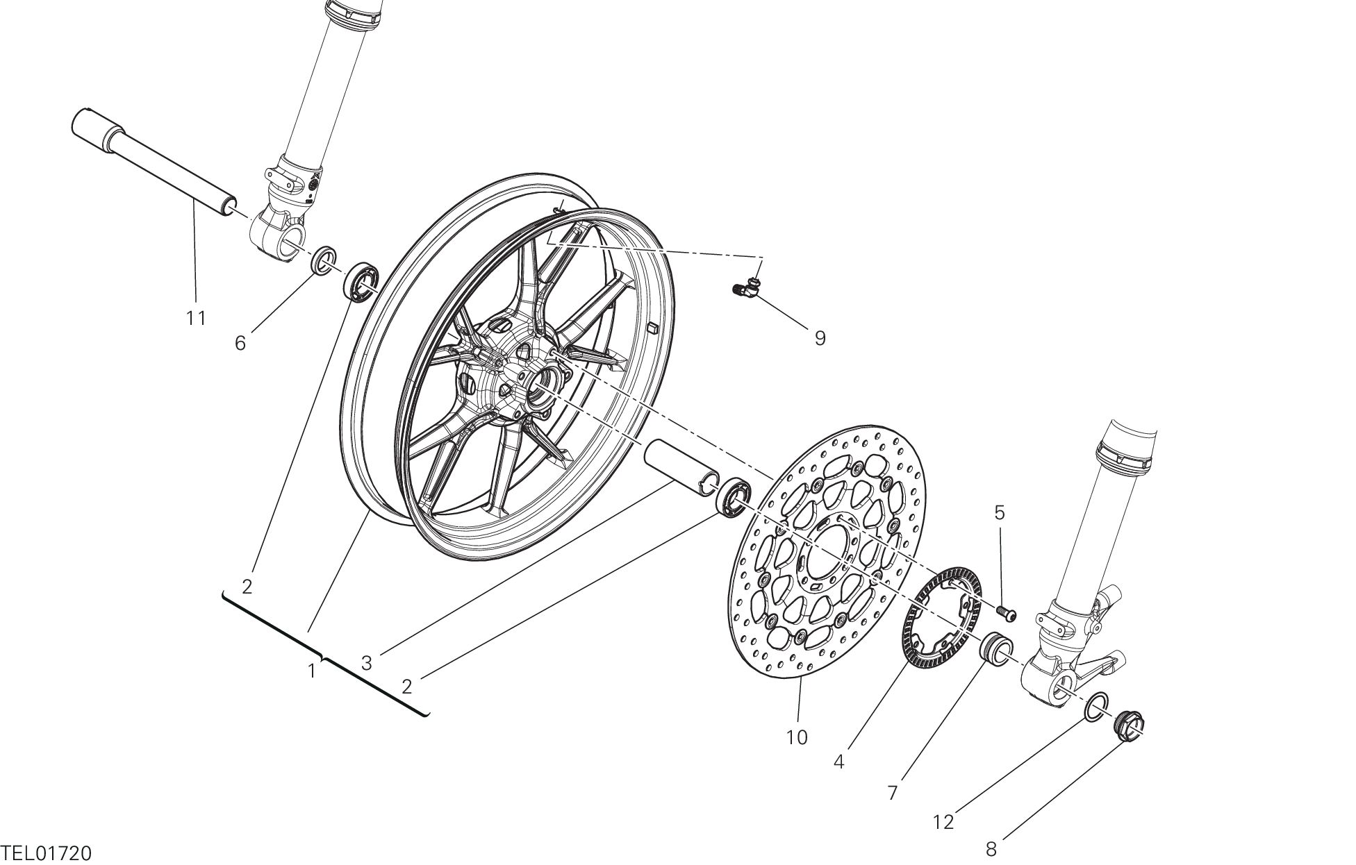 Roue avant
