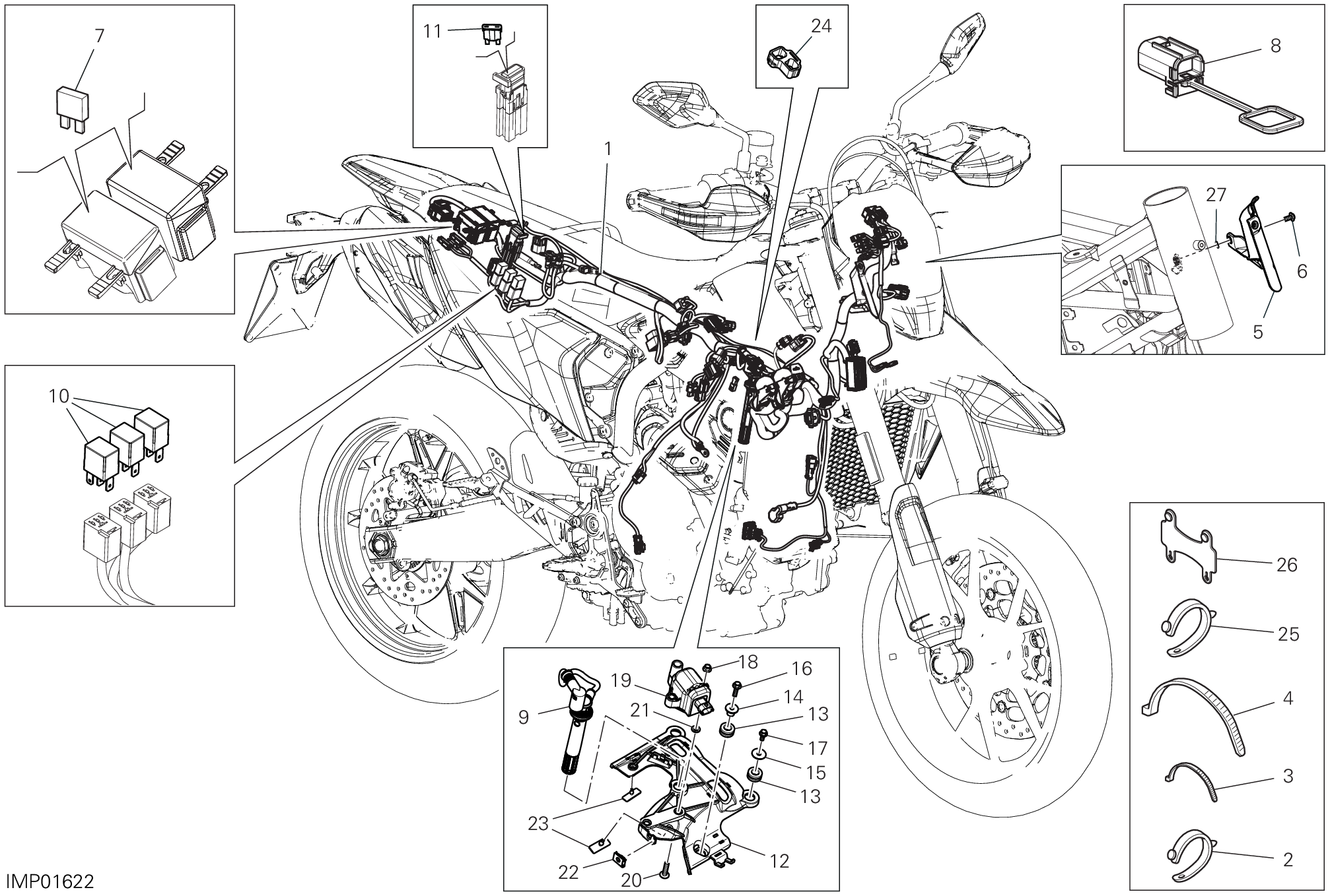 Circuit électrique vehicule