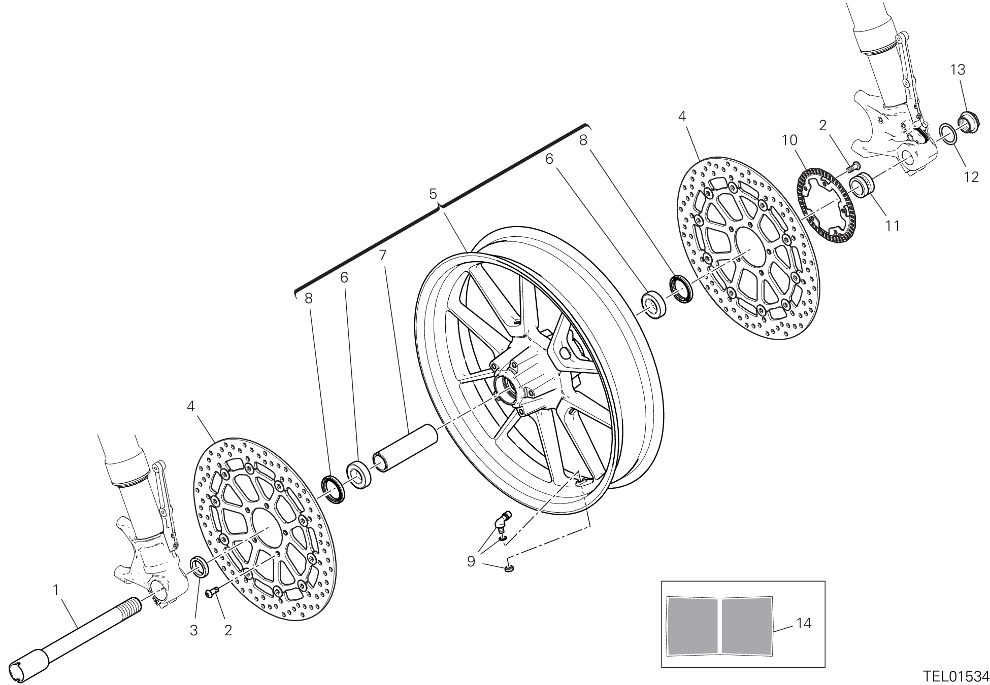 Roue avant