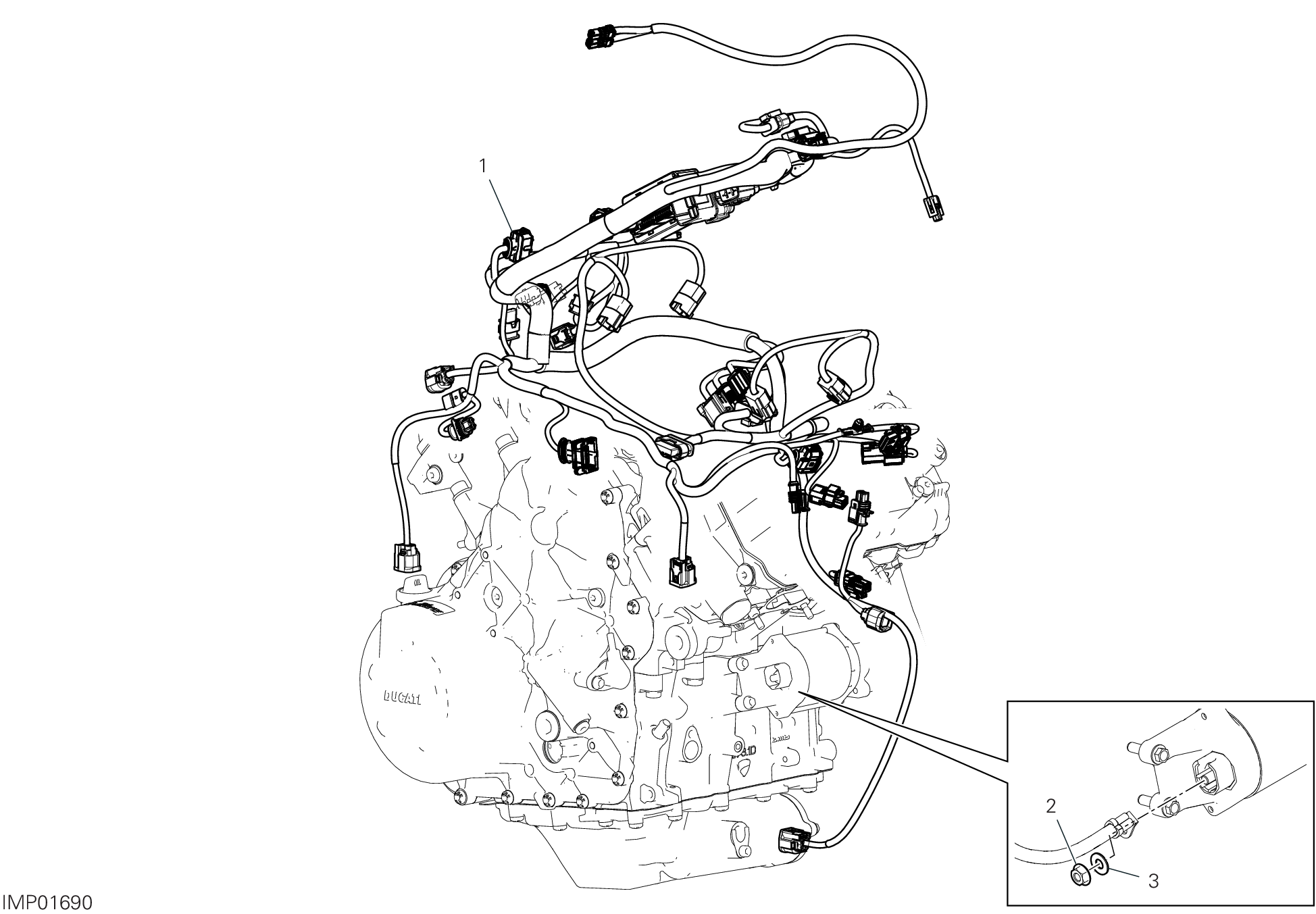 Circuit électrique moteur