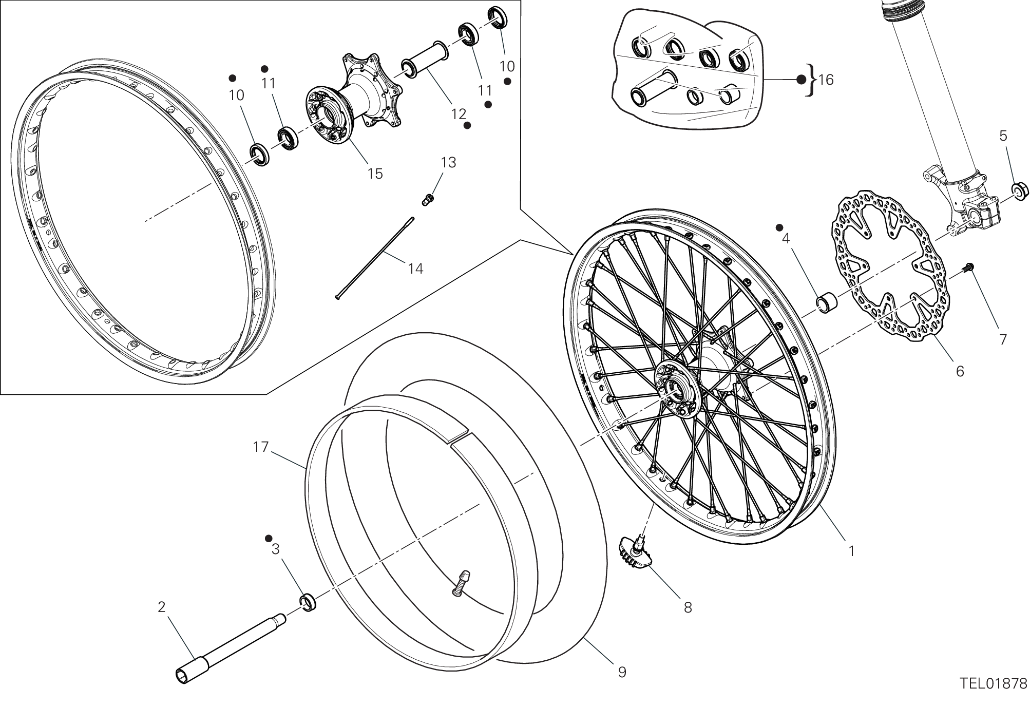 Roue avant