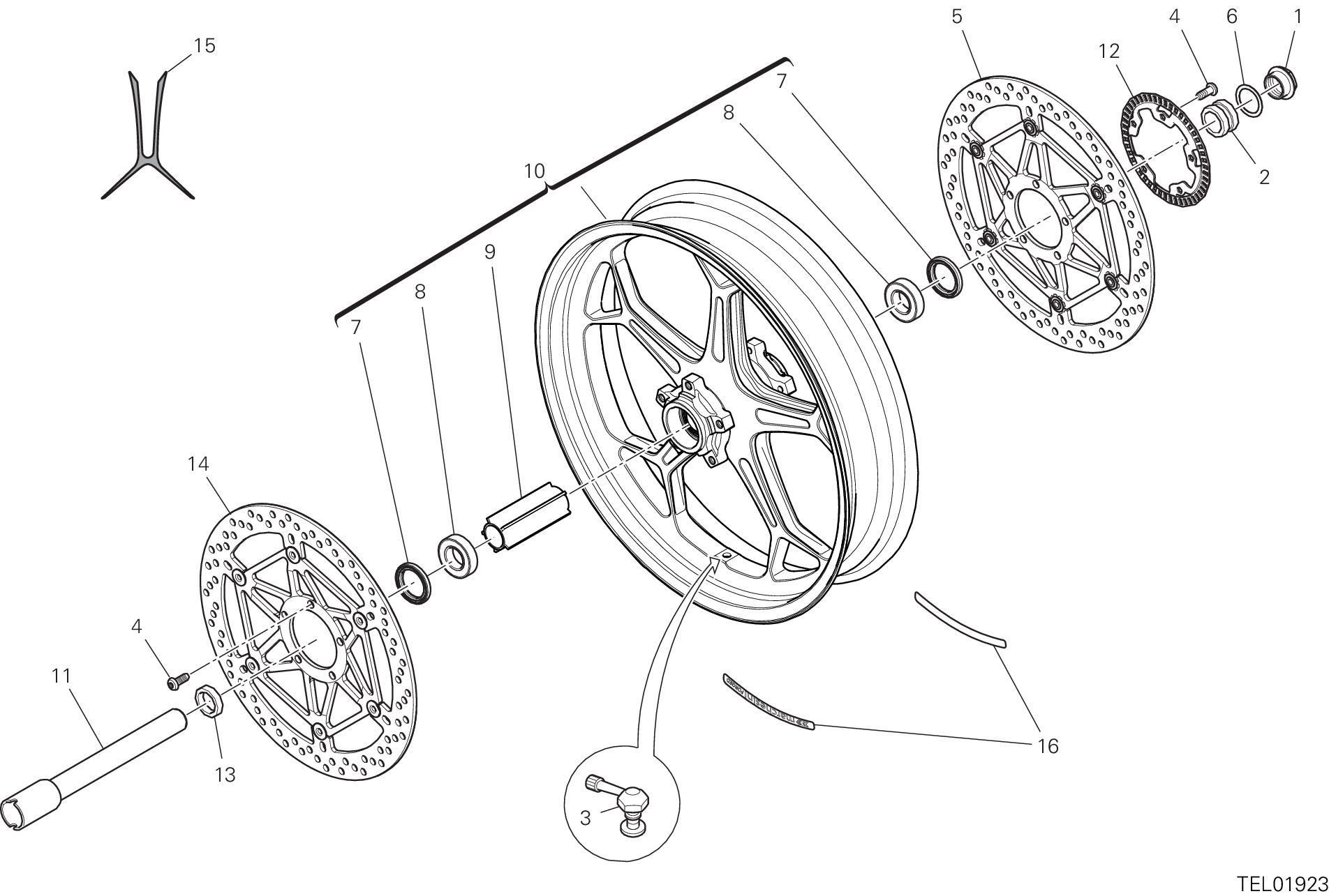 Roue avant