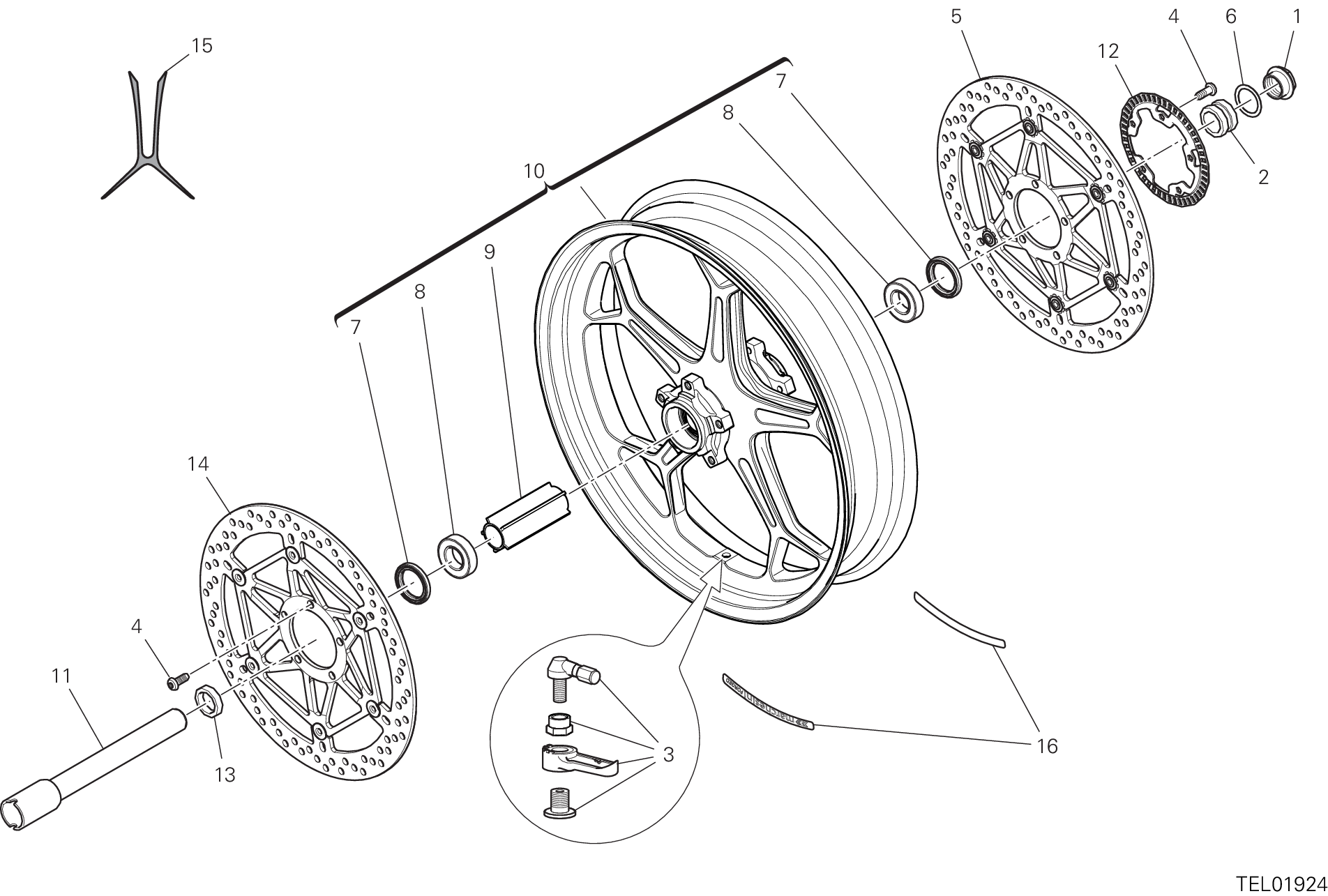 Roue avant