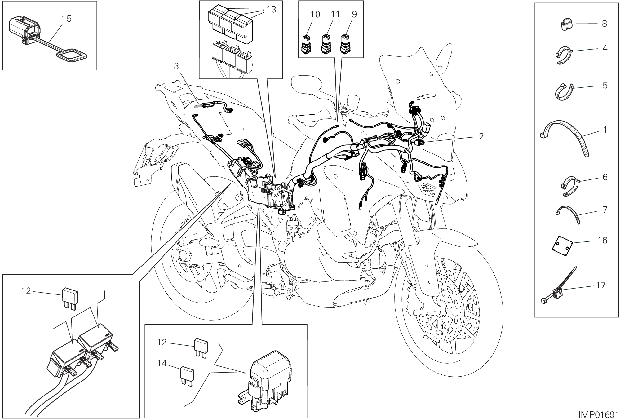 Circuit électrique vehicule