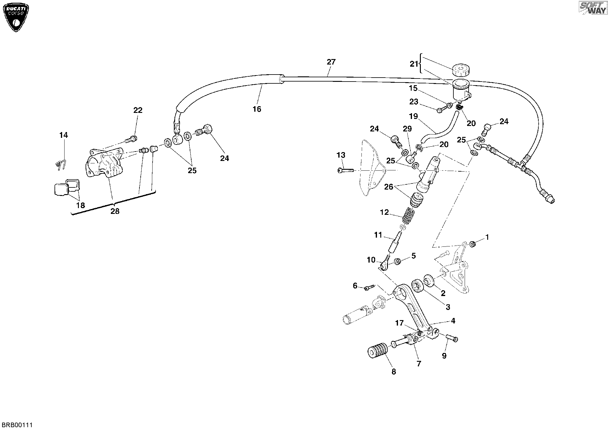 Systeme de frein arrière