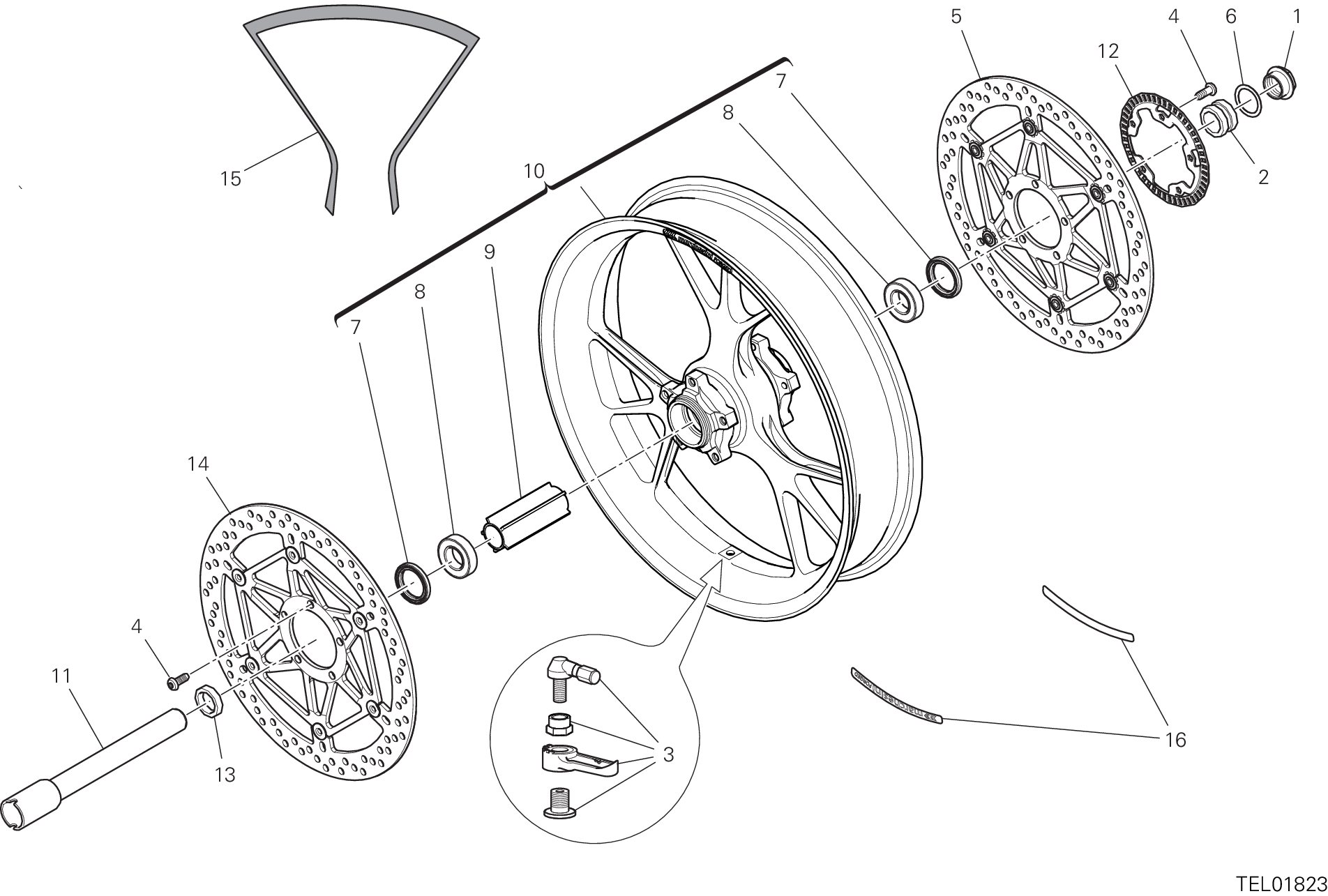 Roue avant