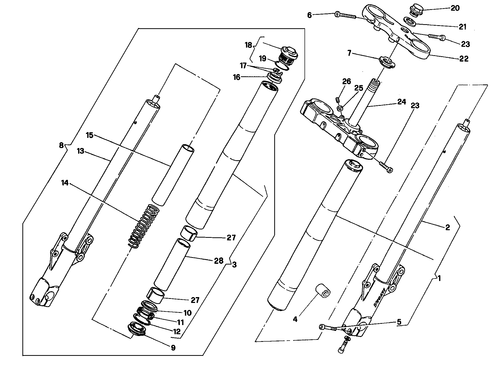 Fourche avant DM 007707