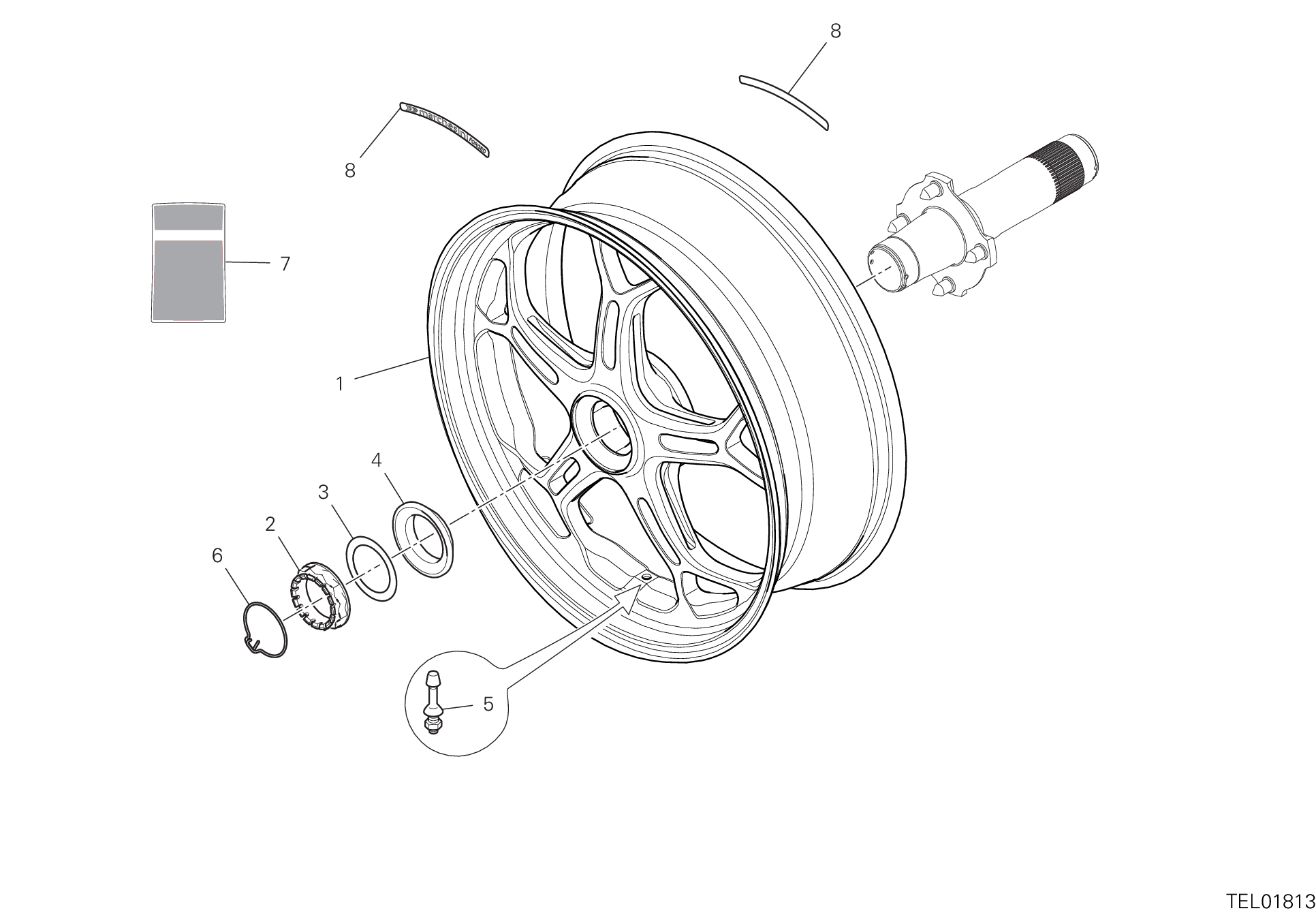 Roue arrière