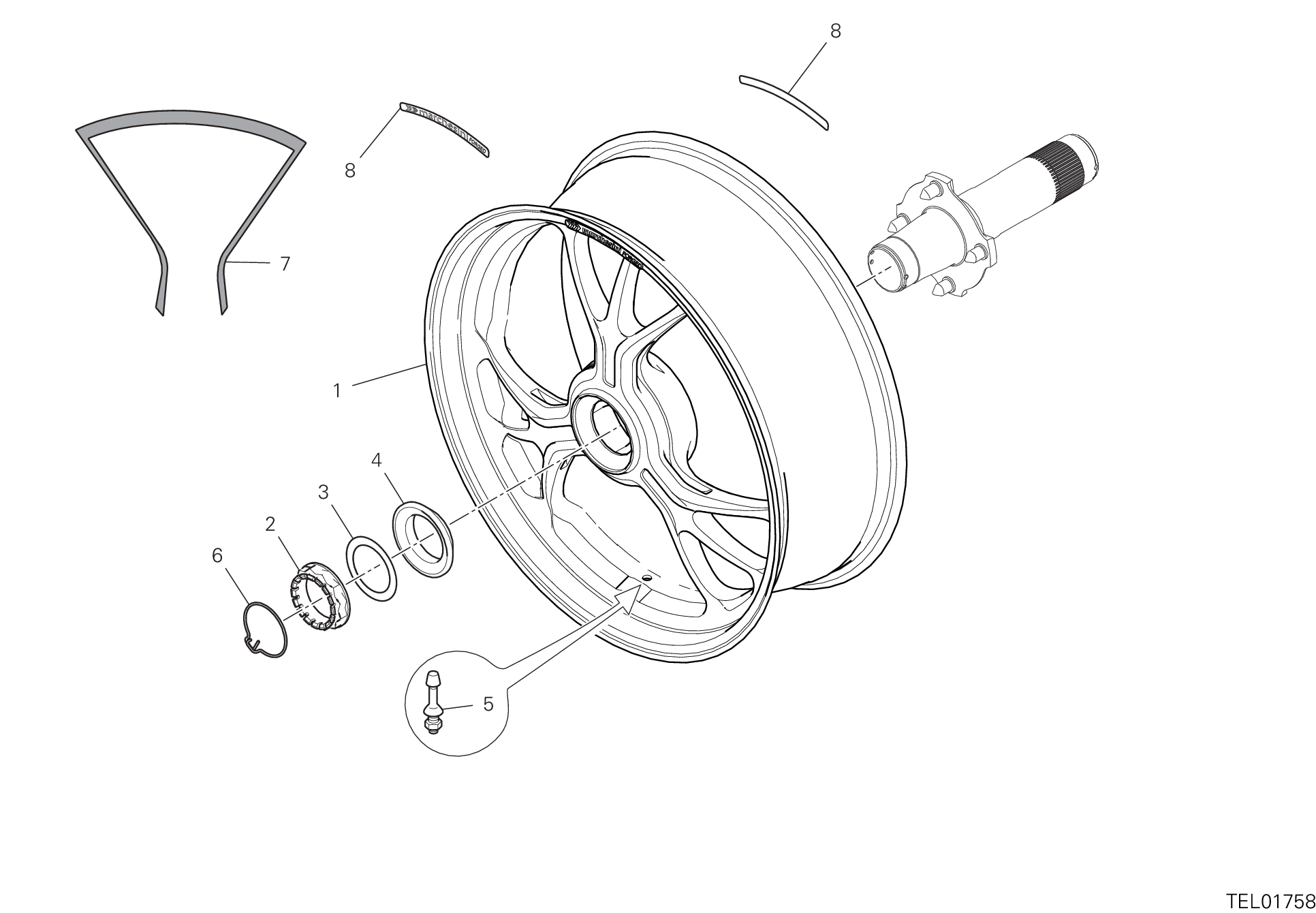 Roue arrière