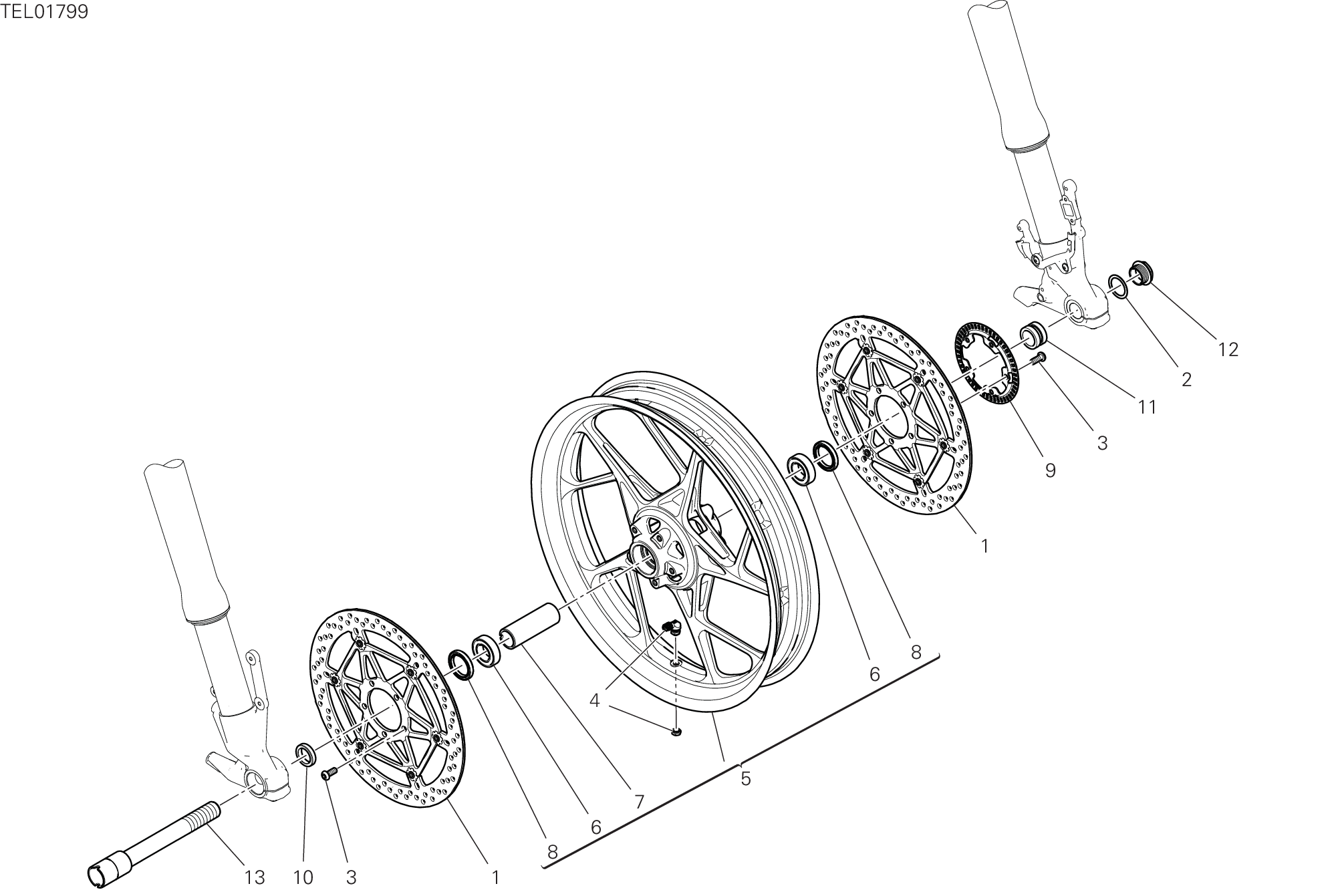 Roue avant