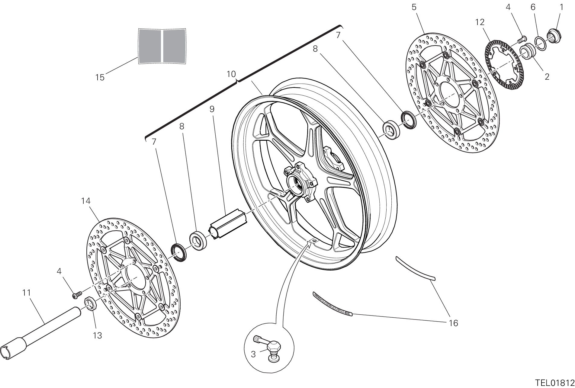 Roue avant